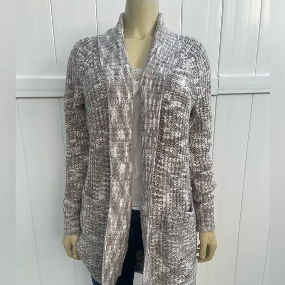 Sonoma Open Cardigan Neutral Colors Size S - Picture 2 of 8